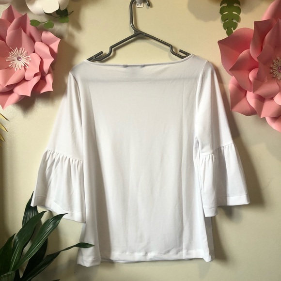 Banana republic women’s 3/4 bell sleeve top - Picture 2 of 6
